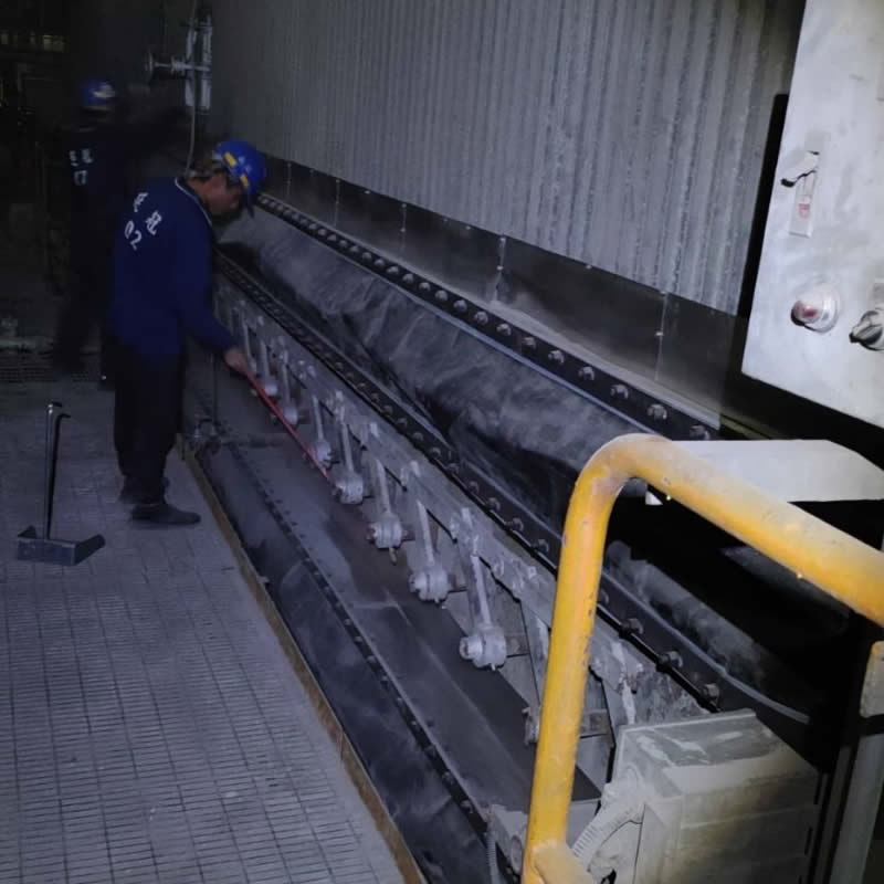 非金屬膨脹接頭安裝完畢